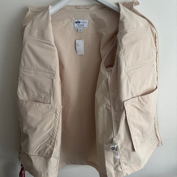 $280 BNWT Alpha Industries X Standard Cloth Nylon Cargo Shirt Jacket- L - XL - Picture 12 of 12